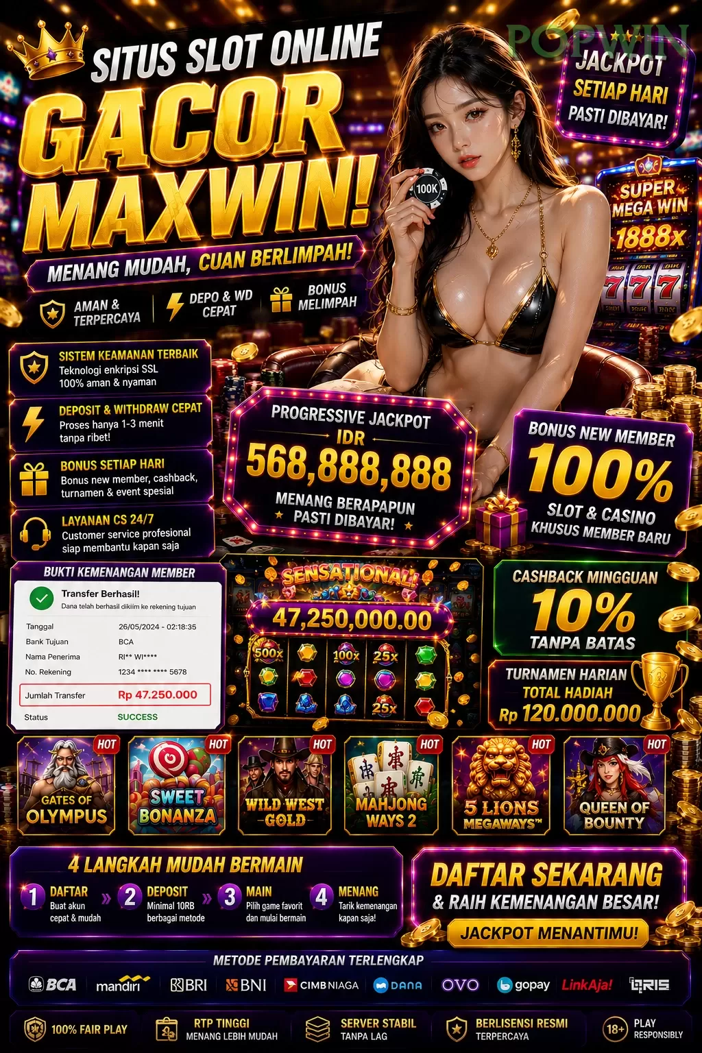 Bagaimana popwin Menawarkan Pengalaman Bermain yang Optimal